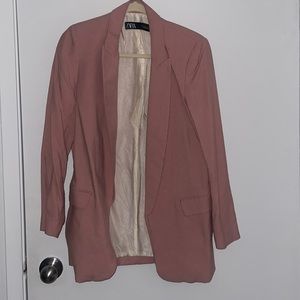 ZARA Pink Blazer in size s